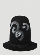 Spiral Hat in Black