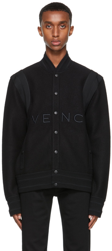 Photo: Givenchy Black Wool Bomber Jacket