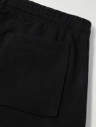 Stray Rats - Exo Straight-Leg Logo-Print Cotton-Jersey Sweatpants - Black