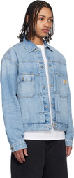 Carhartt Work In Progress Blue Belmar Denim Jacket