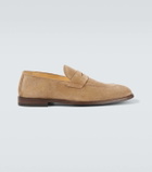 Brunello Cucinelli Suede penny loafers