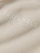 Fear of God Essentials Kids - Logo-Appliquéd Cotton-Blend Jersey Hoodie - Neutrals