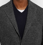 Incotex - Charcoal Slim-Fit Unstructured Puppytooth Wool-Blend Blazer - Men - Gray