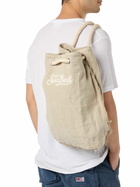 MC2 Saint Barth Beige Boat Linen Backpack