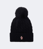 Moncler Grenoble Cable-knit virgin wool beanie