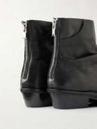 424 - Marathon Cowboy Leather Boots - Black