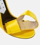 Area x Sergio Rossi Marquise embellished satin sandals