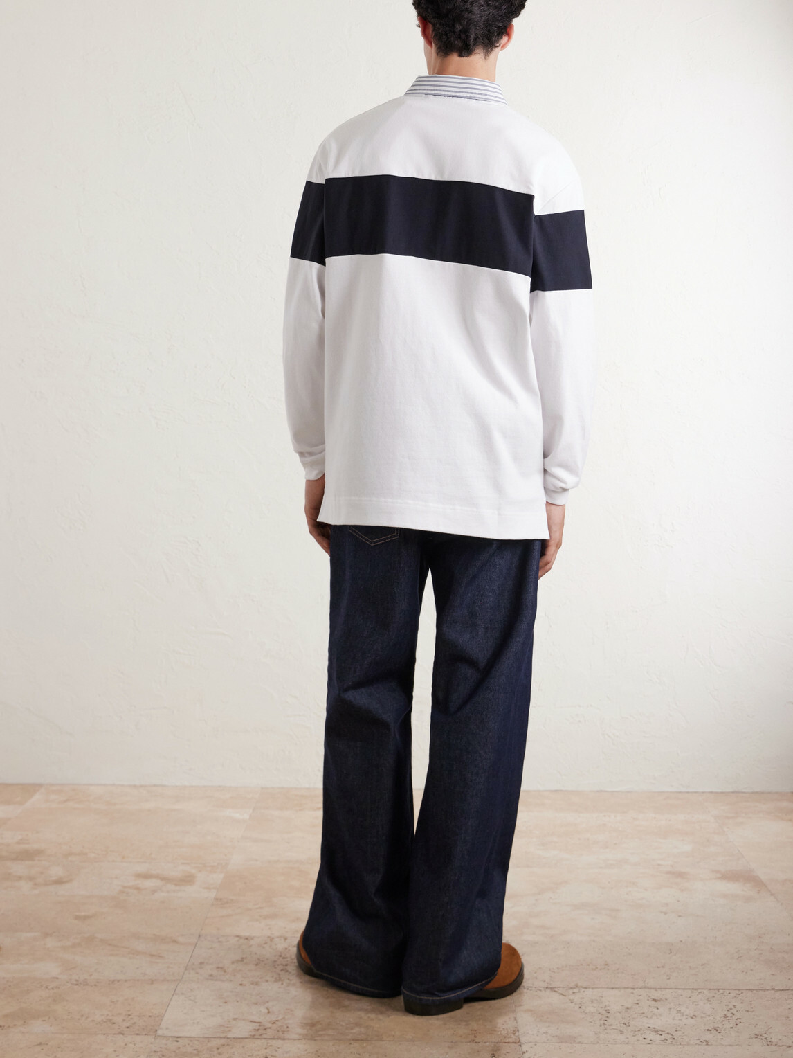 Acne Studios - Logo-Embroidered Cotton-Jersey Polo Shirt - White