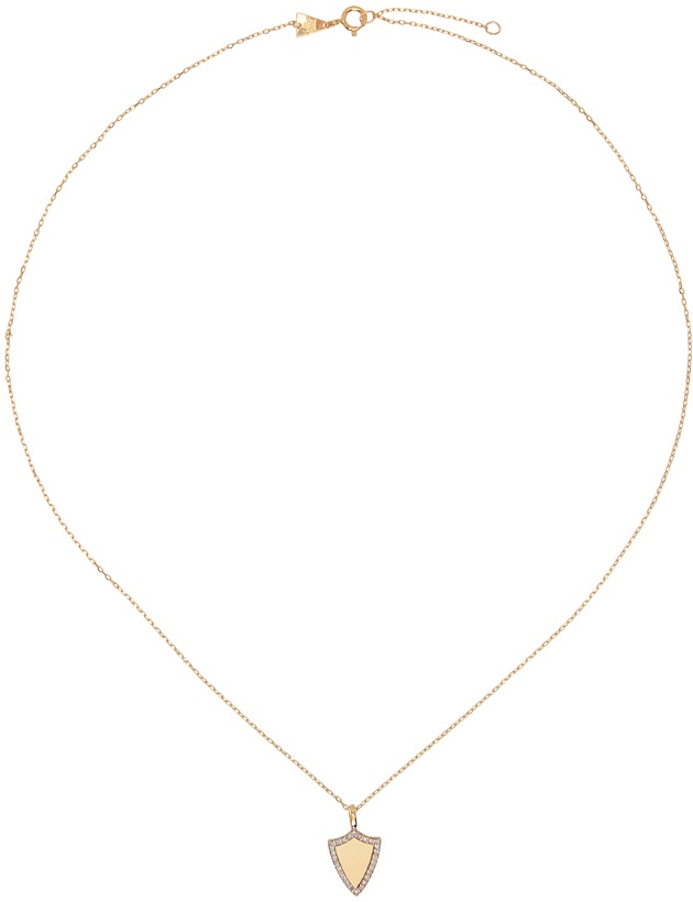 Photo: Adina Reyter Gold Shield Necklace