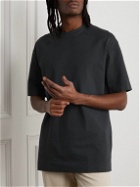 Massimo Alba - Nevis Oversized Cotton-Jersey T-Shirt - Black