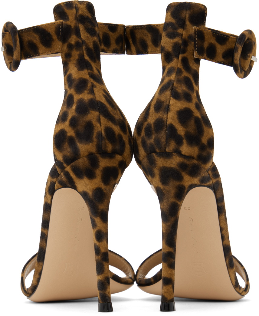 Gianvito Rossi Brown Portofino Heeled Sandals Gianvito Rossi 