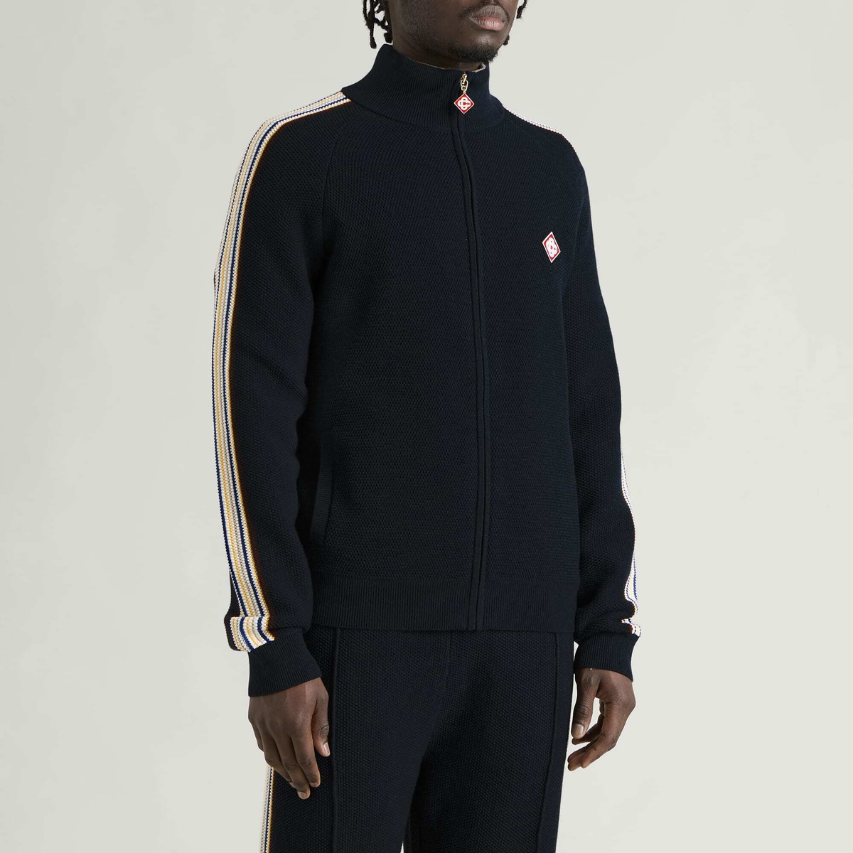 Casablanca Men's Cafe Culture Track Jacket in Navy