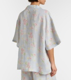 Prada Floral linen shirt