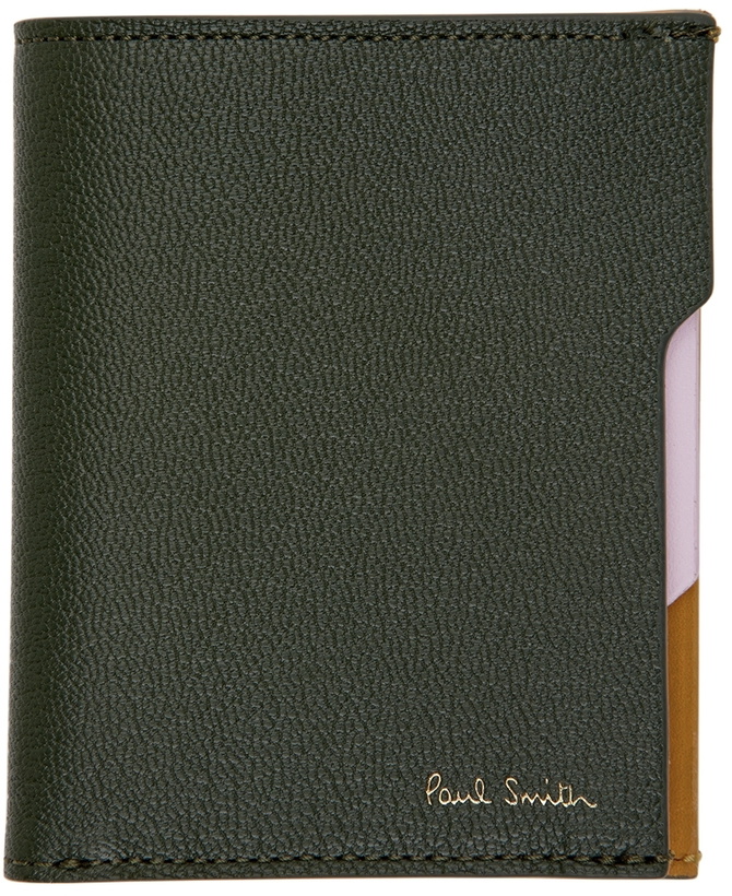 Photo: Paul Smith Green Goatskin Tab Wallet