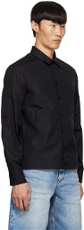 Neil Barrett Black Workwear Hybrid Shirt