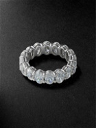 SHAY - White Gold Diamond Eternity Ring - Silver