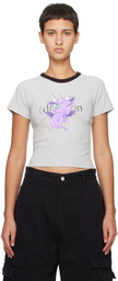 (di)vision Gray Printed T-Shirt