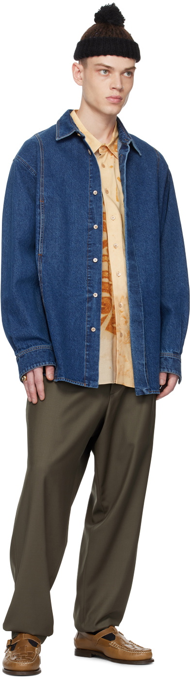 Magliano Navy Bomber Denim Shirt