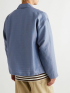 YMC - Linen and Wool-Blend Overshirt - Blue
