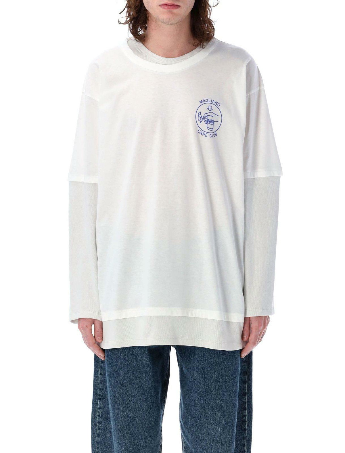 Magliano Gray Twisted Sweatshirt Magliano