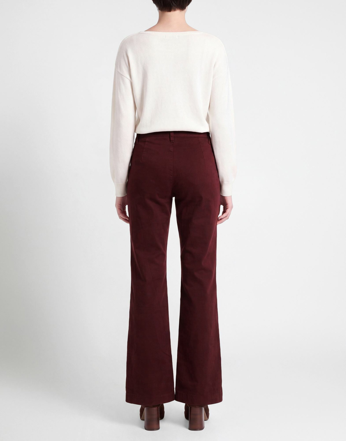 Manila Grace Womens Jeans Burgundy