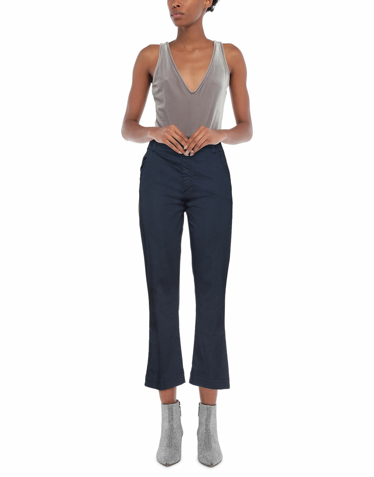 Manila Grace Womens Pants Midnight in Blue