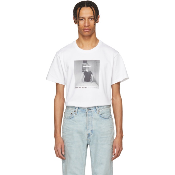 Photo: Helmut Lang White Carrie Mae Weems Edition Untitled Woman Standing Alone 1990 T-Shirt