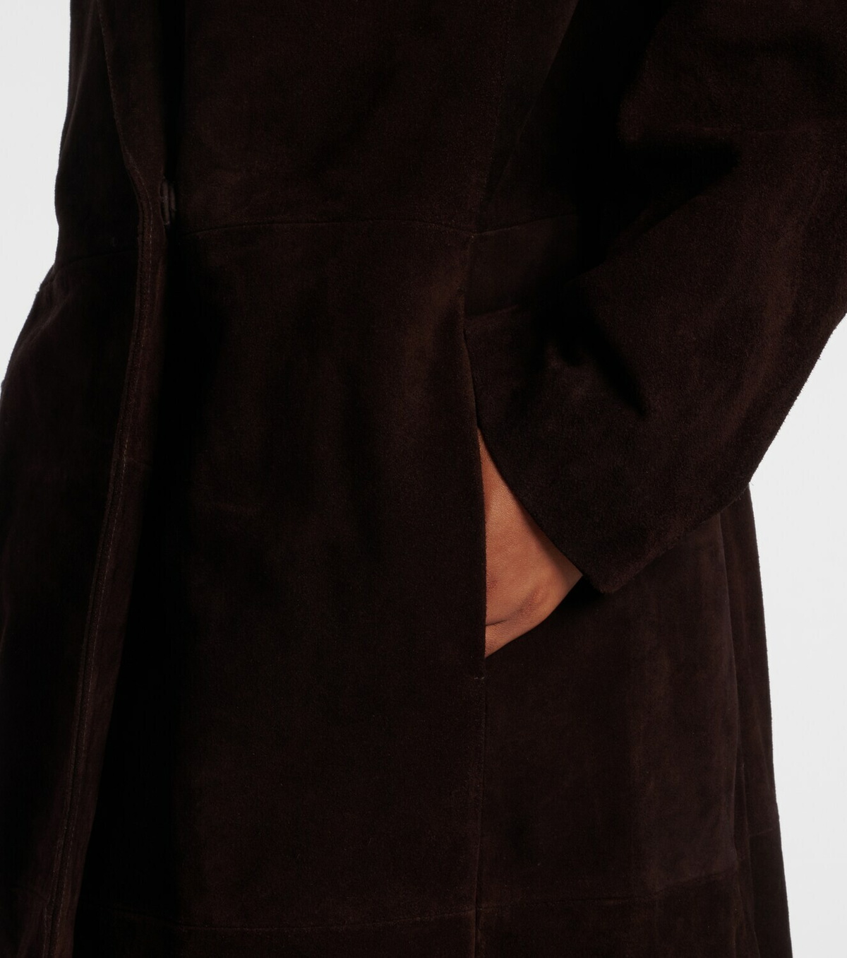 Staud Sabine suede coat