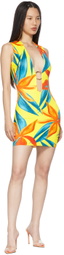 Louisa Ballou SSENSE Exclusive Yellow & Orange Sleeveless Ring Dress