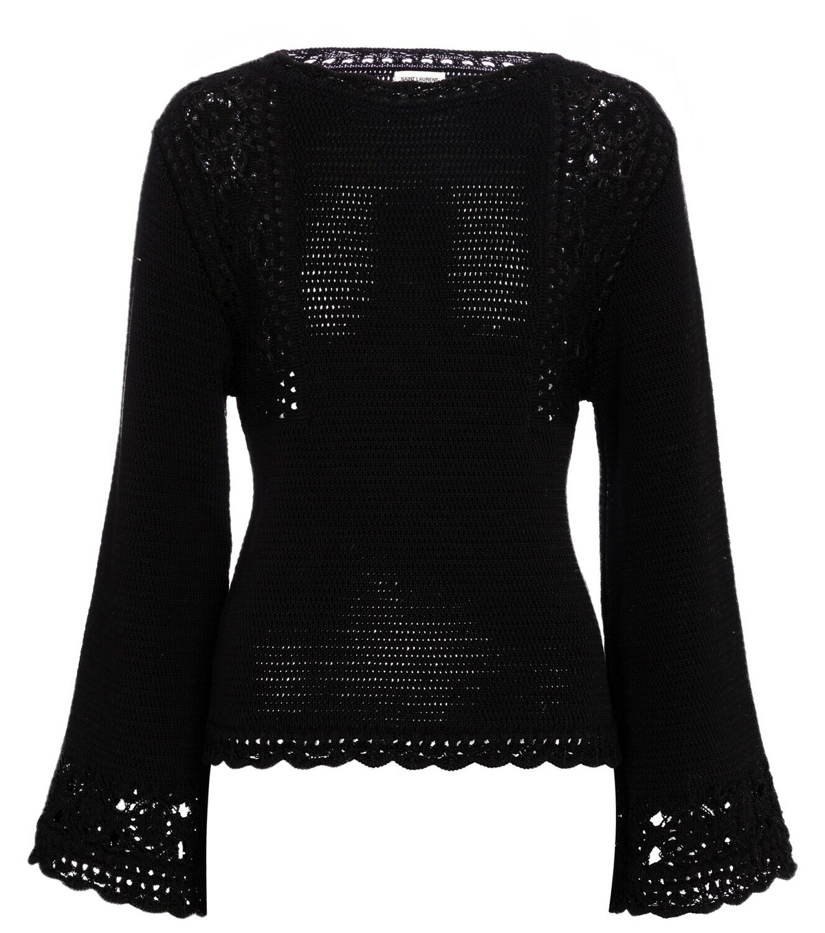 Saint Laurent Crochet cotton sweater Saint Laurent