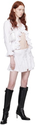 Ludovic de Saint Sernin White Ruffle Shirt