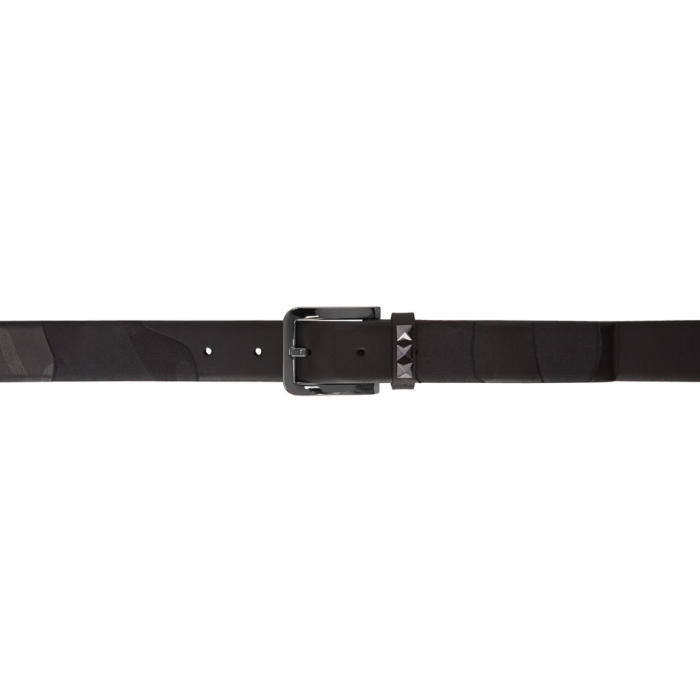 Photo: Valentino Black Valentino Garavani Tonal Camo Belt