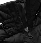 Moncler - Panelled Wool-Blend and Quilted Shell Hooded Down Jacket - Men - Black