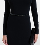 Tom Ford Croc-effect patent leather belt