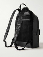 Paul Smith - Mesh-Panelled Textured-Leather Backpack