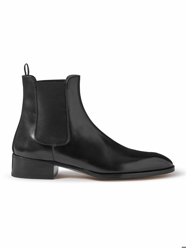 Photo: TOM FORD - Leather Chelsea Boots - Black