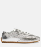 McQueen Metallic leather sneakers