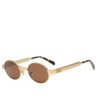 Miu Miu Eyewear B51S Sunglasses in Old Gold/Dark Bronze 