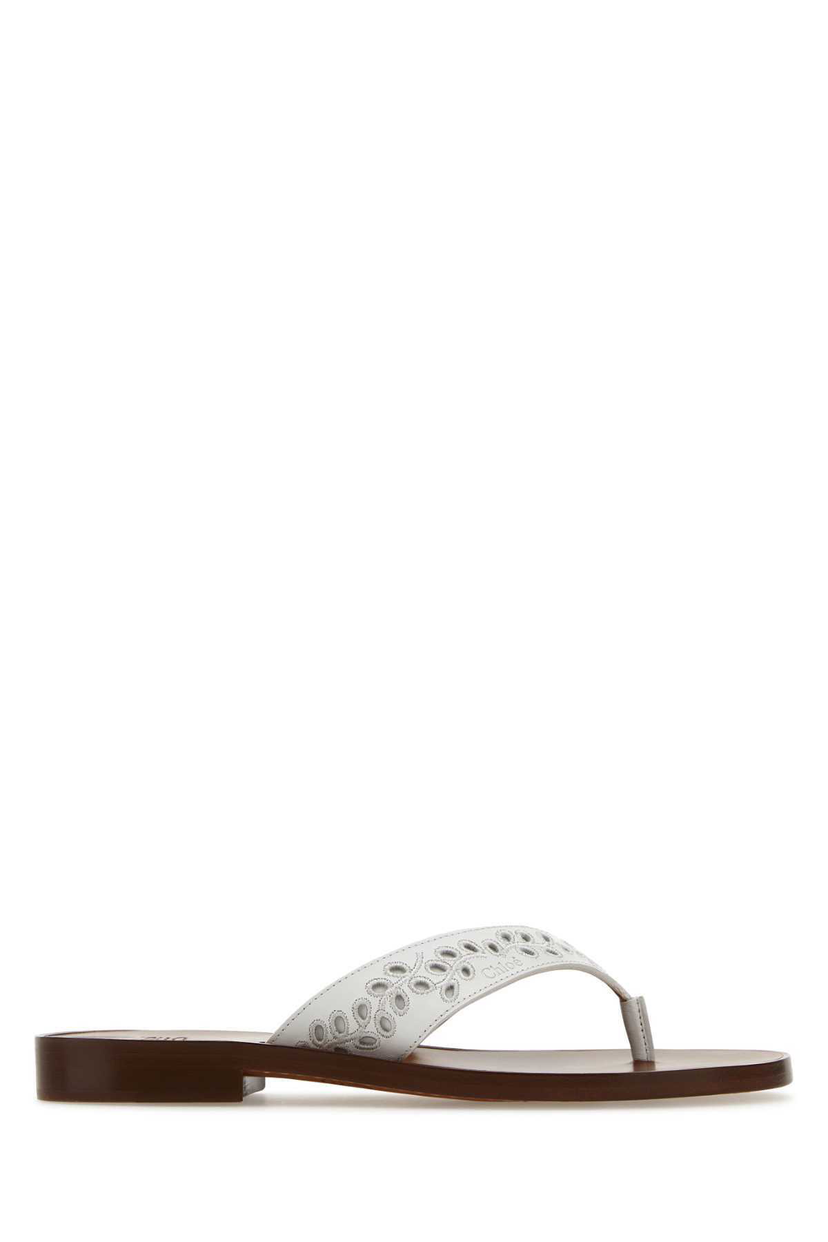 Chloé Marcie leather thong sandals Chloe