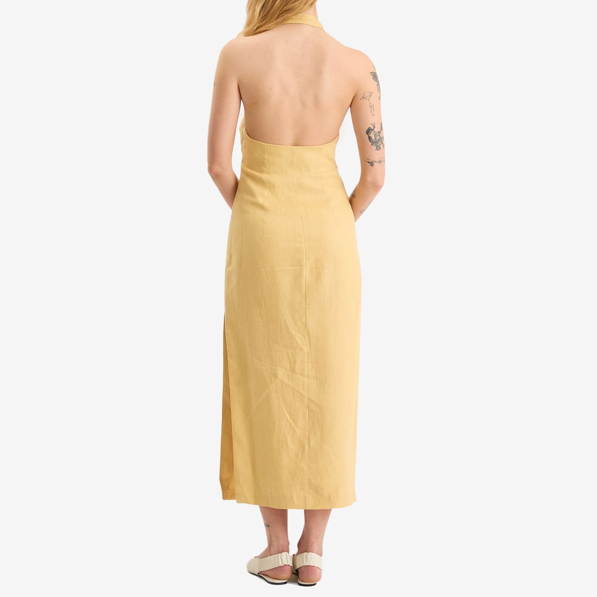 SIR. Women's Carlotta Tie Midi Dress in Raffia