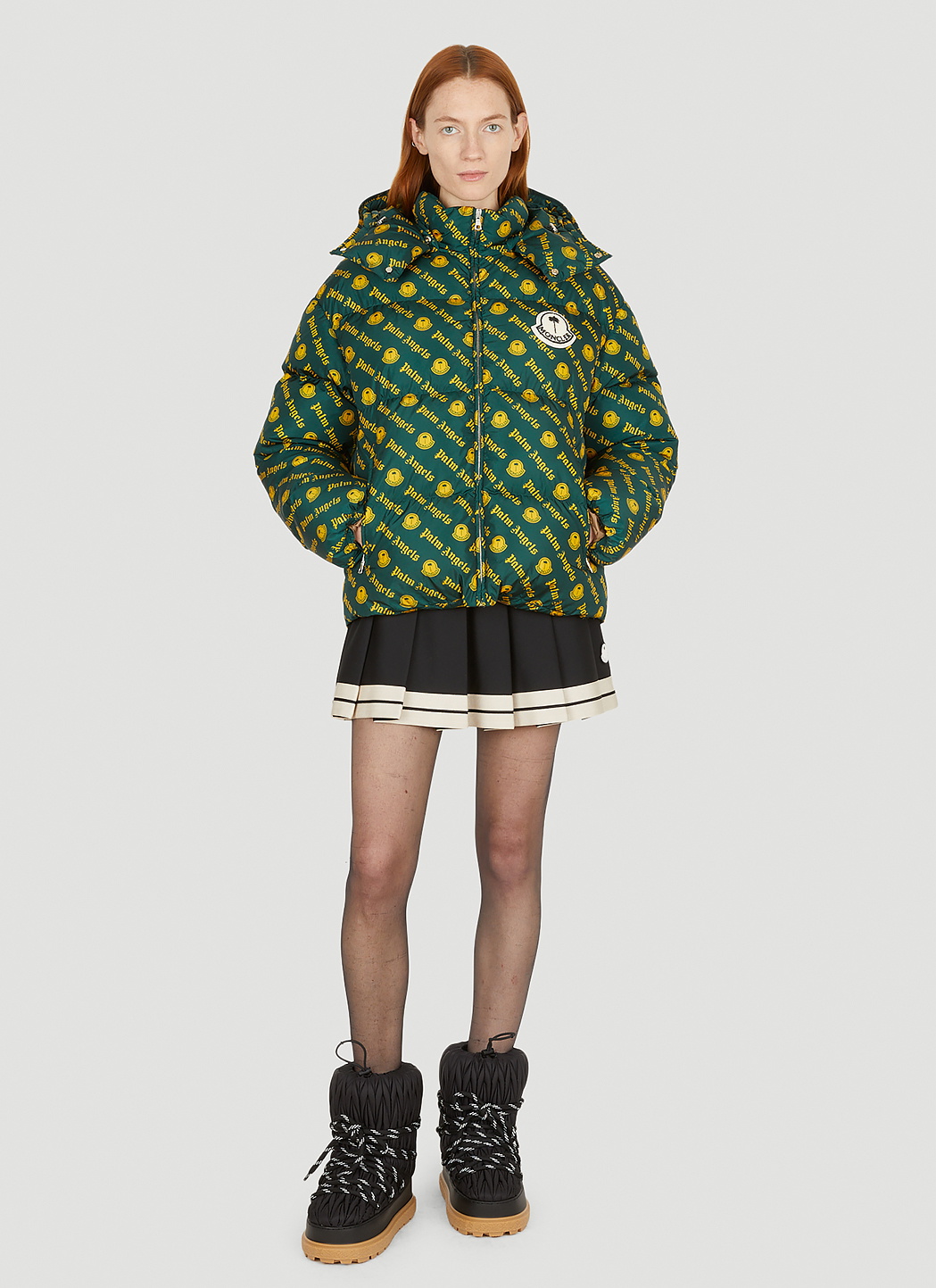 8 Moncler Palm Angels Pleated Skirt
