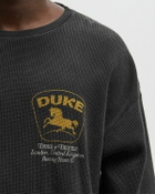 Duke & Dexter DR3 Sponsors Waffle Top Black Mens Longsleefe