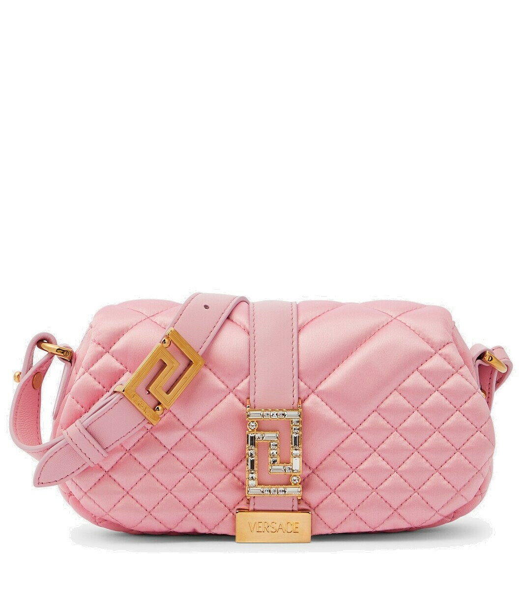 Versace Greca Goddess Mini satin shoulder bag Versace