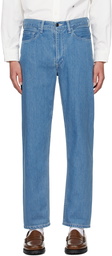 nanamica Blue Straight-Leg Jeans