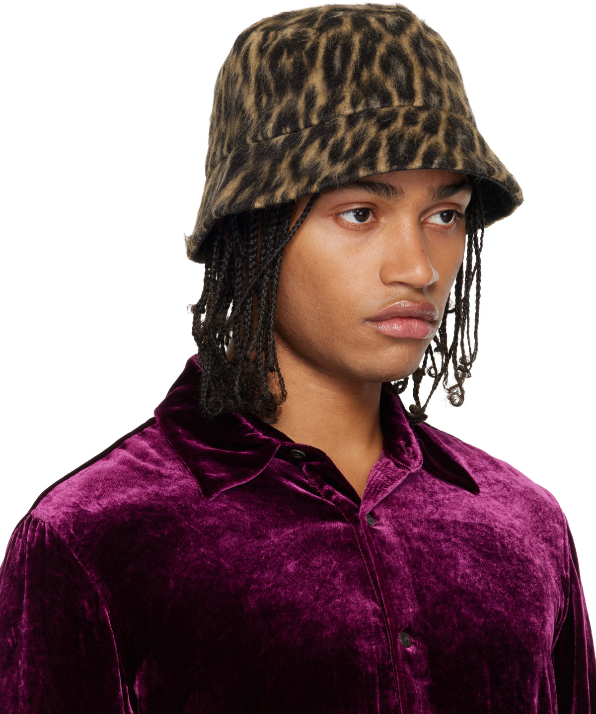 Lanvin Brown Leopard Print Reversible Bucket Hat Lanvin Lanvin Brown Leopard Print Reversible Bucket Hat Lanvin