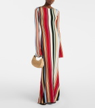 Cala de la Cruz Amay striped jersey maxi dress