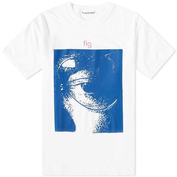 Photo: Flagstuff Men's FLG Logo T-Shirt in White