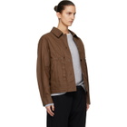 Stone Island Brown 4100010 Double-Coated Cotton Ripstop Jacket