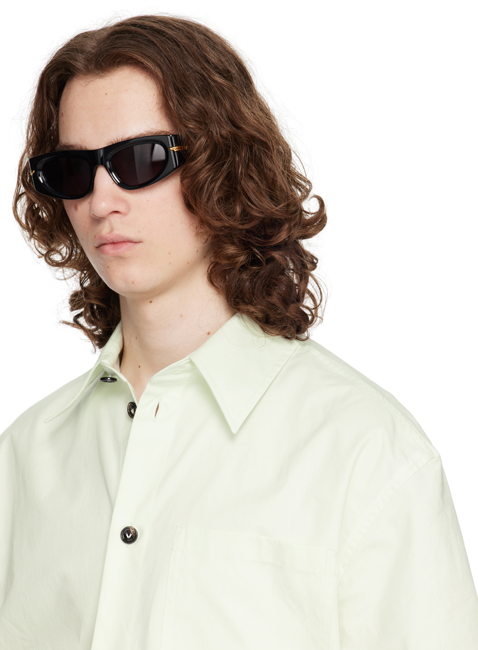 Bottega Black Oval Sunglasses Bottega