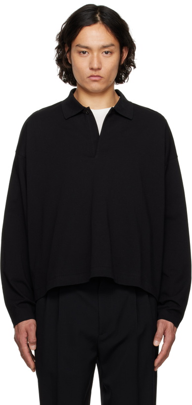 Photo: The Row Black Bryson Polo